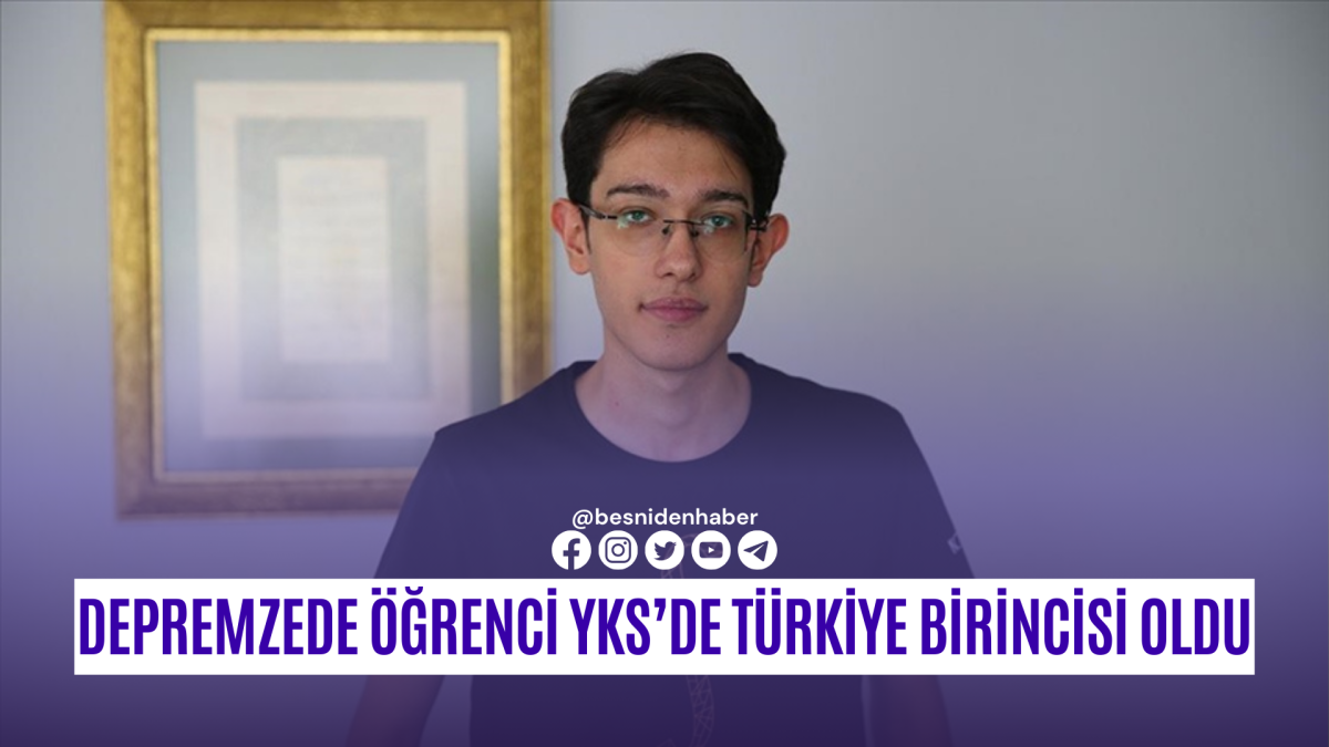 Depremzede Arda, YKS'de AYT sayısal Türkiye birincisi oldu