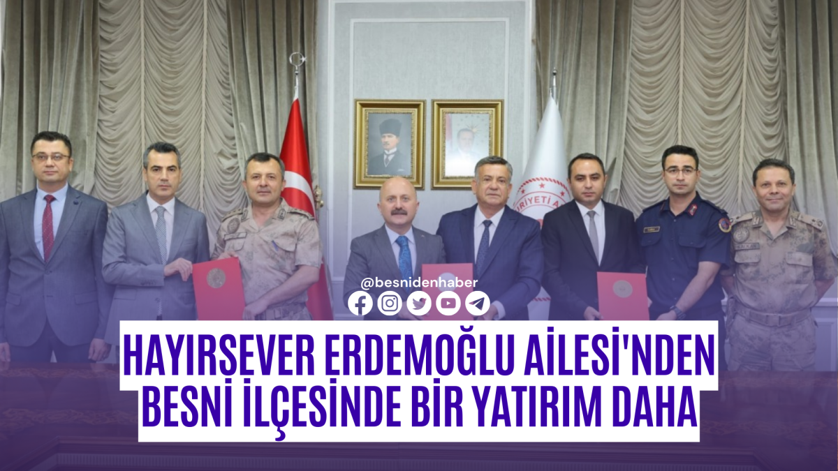 Hayırsever Erdemoğlu Ailesi'nden Besni ilçesinde bir yatırım daha