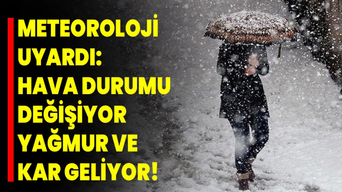 Meteoroloji Uyardı: Adıyaman'a Kar ve Yağmur Geliyor