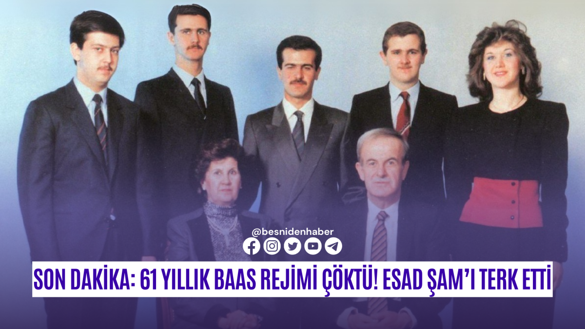 Son Dakika: 61 Yıllık Baas Rejimi Çöktü! Esad Şam’ı Terk Etti