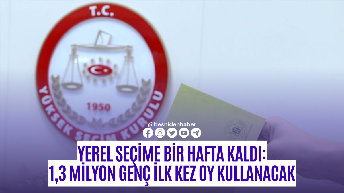 Yerel seçime bir hafta kaldı: 1,3 milyon genç ilk kez oy kullanacak